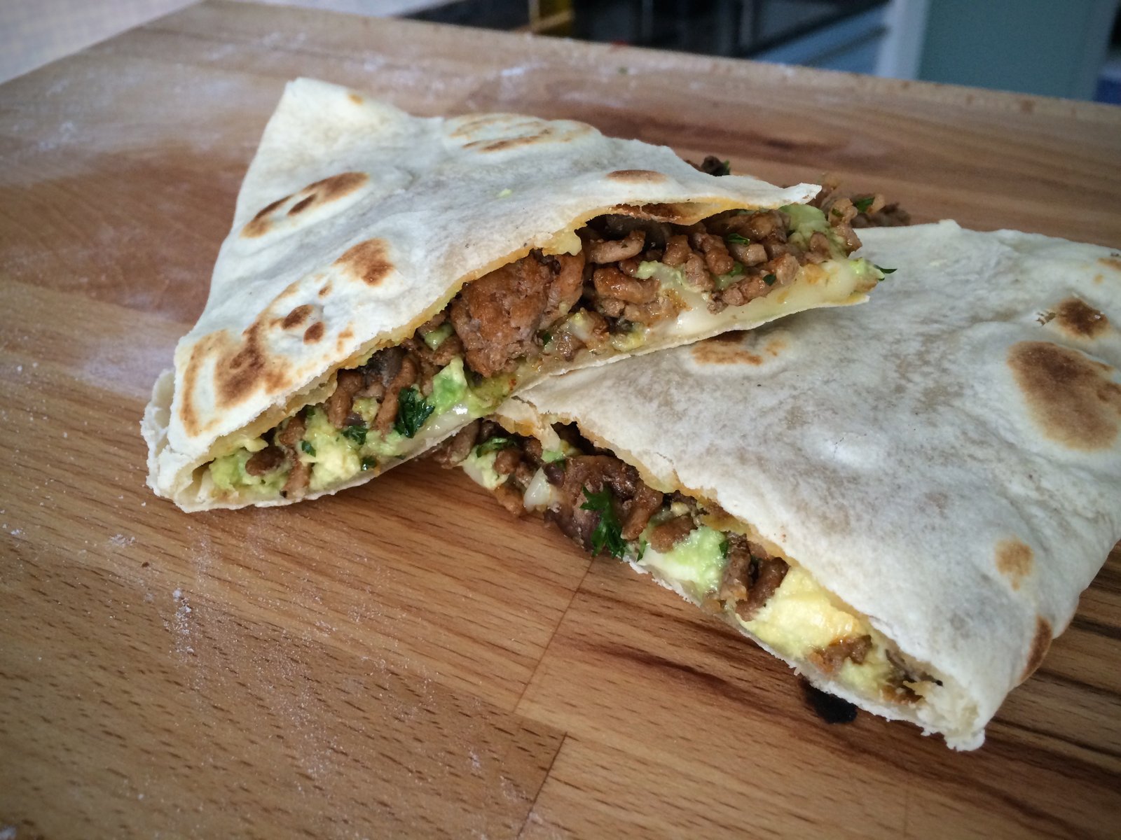 Quesadillas con carne